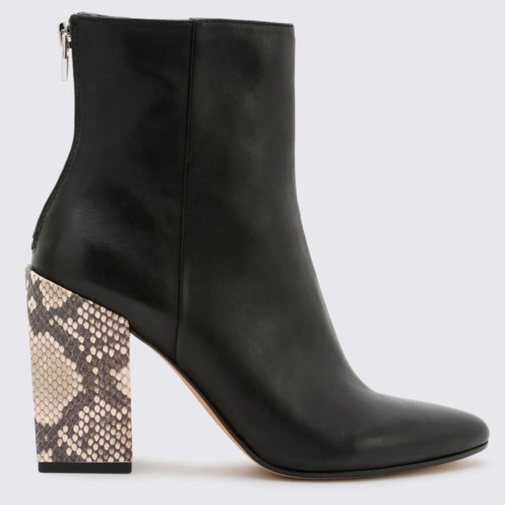 🍃💕Dolce Vita Leather Contrast Block Heel Bootie - Picture 7 of 8
